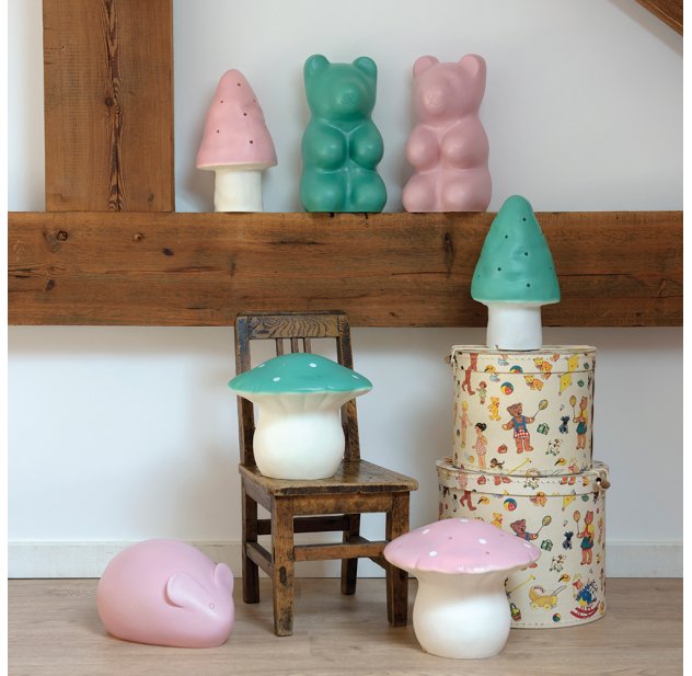 Lampe Vert Veilleuse Ours Jelly Opale BodCxerW