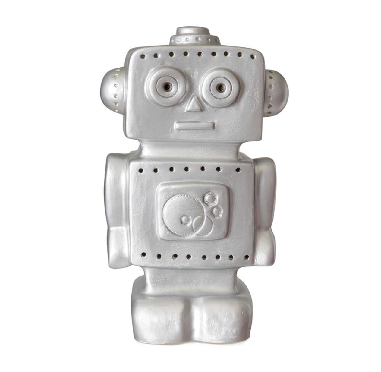 Veilleuse lampe Robot - Argent