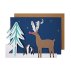 Carte pliante Animaux de Noël - Multicolore
