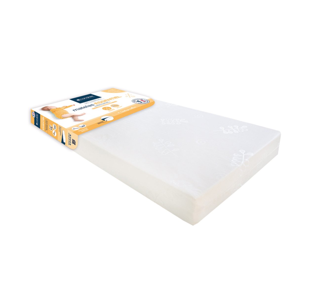 Matelas Essentiel déhoussable 60x120x10