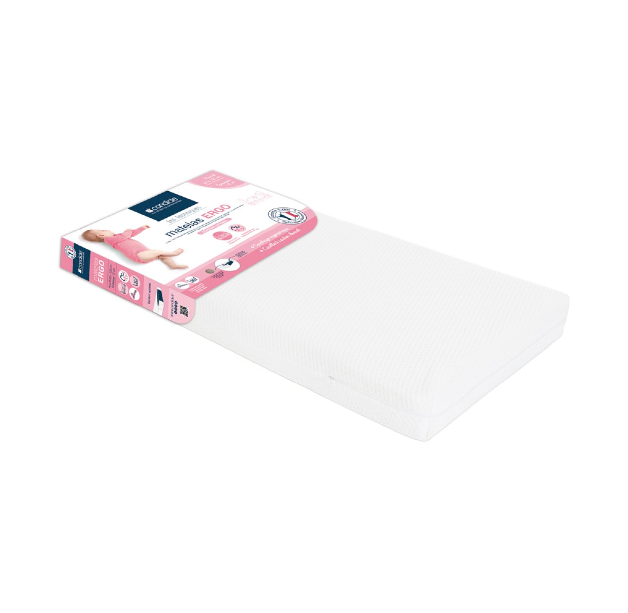 Matelas Ergo déhoussable 60x120x12