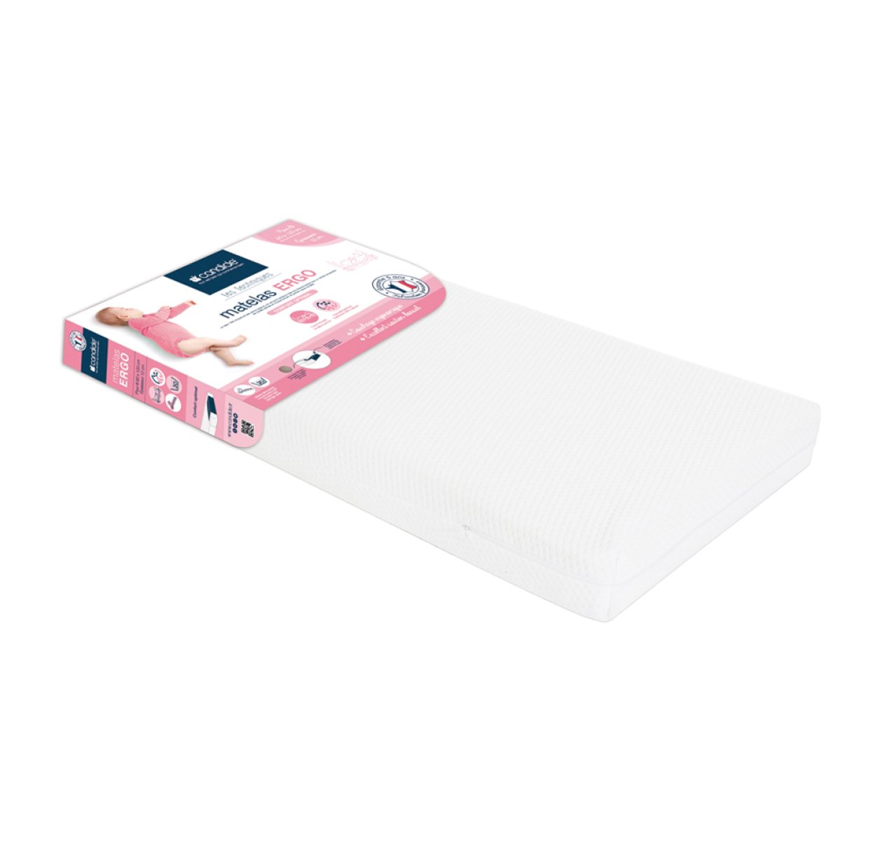 Matelas Ergo déhoussable 70x140x12