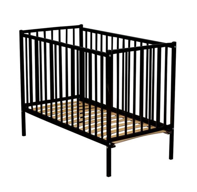 Lit Bebe Remi Laque Noir Combelle Pour Chambre Enfant Les Enfants Du Design