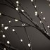 Arbre branches lumineuses LED - Noir/Blanc chaud