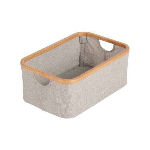 Panier coton/bambou 30 x 45 - Gris clair