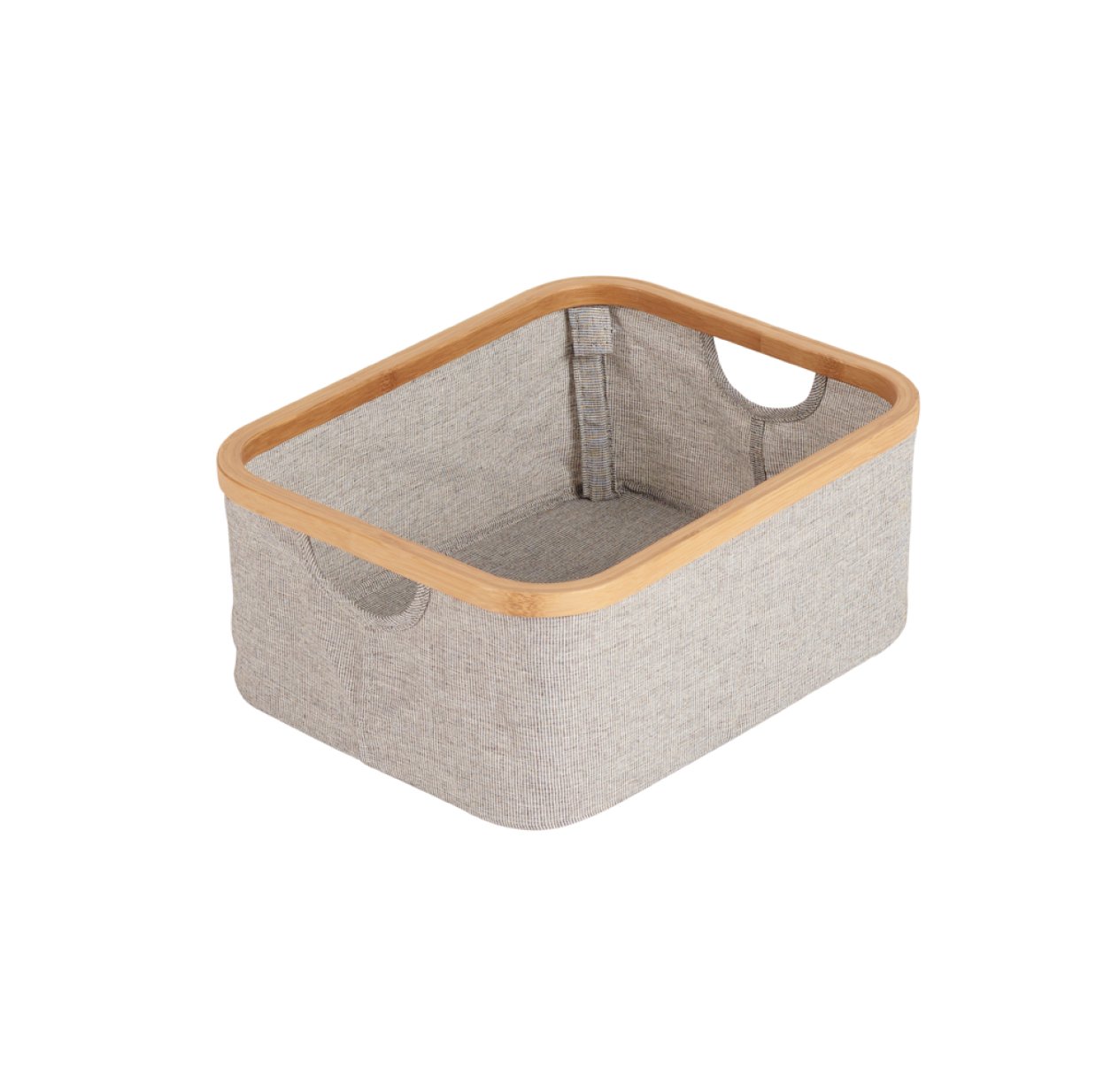 Panier coton/bambou 30 x 38 - Gris clair