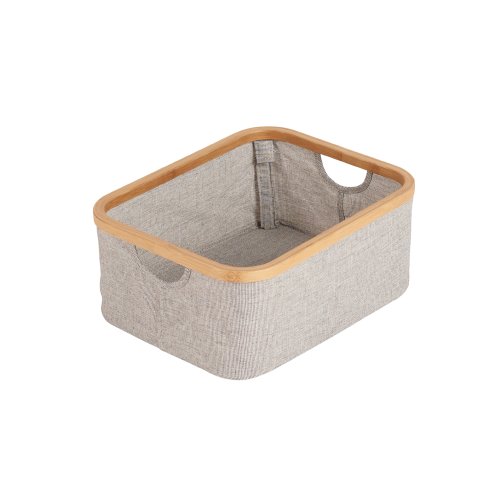 Panier coton/bambou 30 x 38 - Gris clair