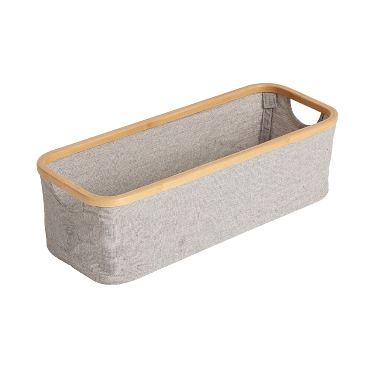 Panier coton/bambou 24 x 60 - Gris clair
