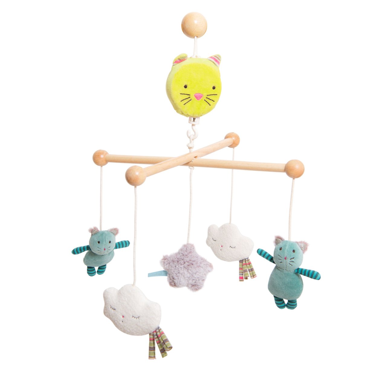 Mobile Musical Moulin Roty – Les Moustaches – Croisillon – Berceau Bébé