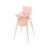 Chaise haute pour poupées - Les Jouets d\'Hier - Rose poudré