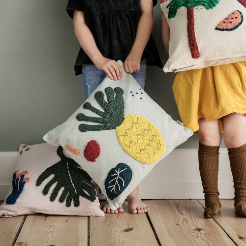 Coussin Feuille 40 x 40 cm - Multicolore