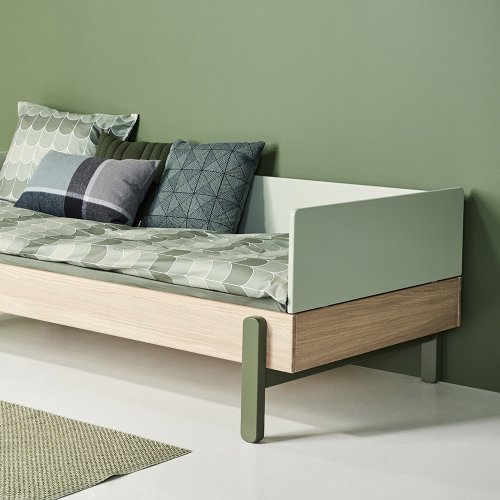 Lit enfant canapé Popsicle - Chêne/Kiwi