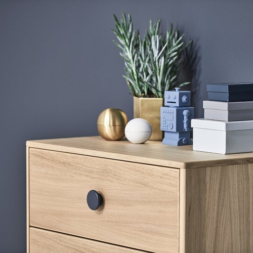 Commode 3 tiroirs Popsicle - Chêne/Blueberry
