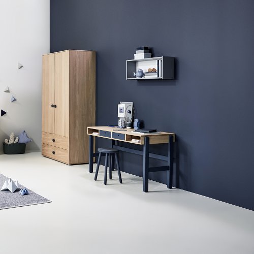 Armoire haute Popsicle - Chêne/Blueberry