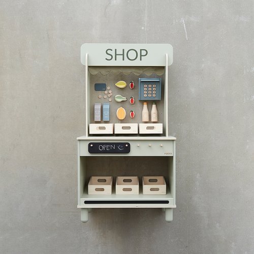 Le magasin épicerie - vert clair