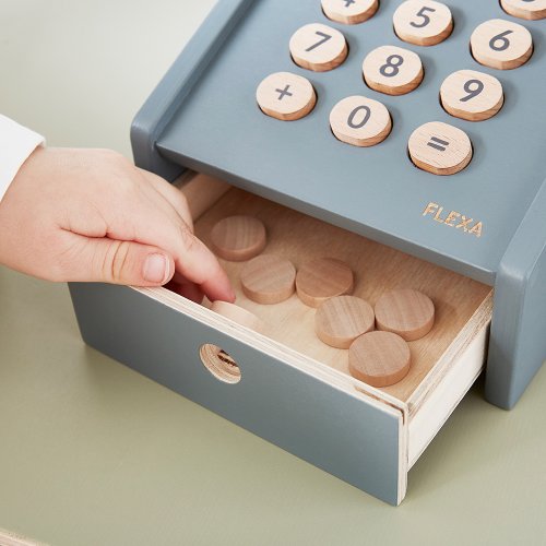 Caisse enregistreuse pour épicerie - Bleu foncé