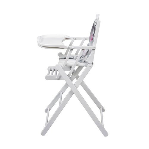 Chaise haute extra pliante Sarah - Laqué blanc