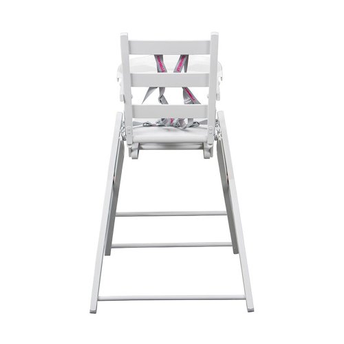 Chaise haute extra pliante Sarah - Laqué blanc