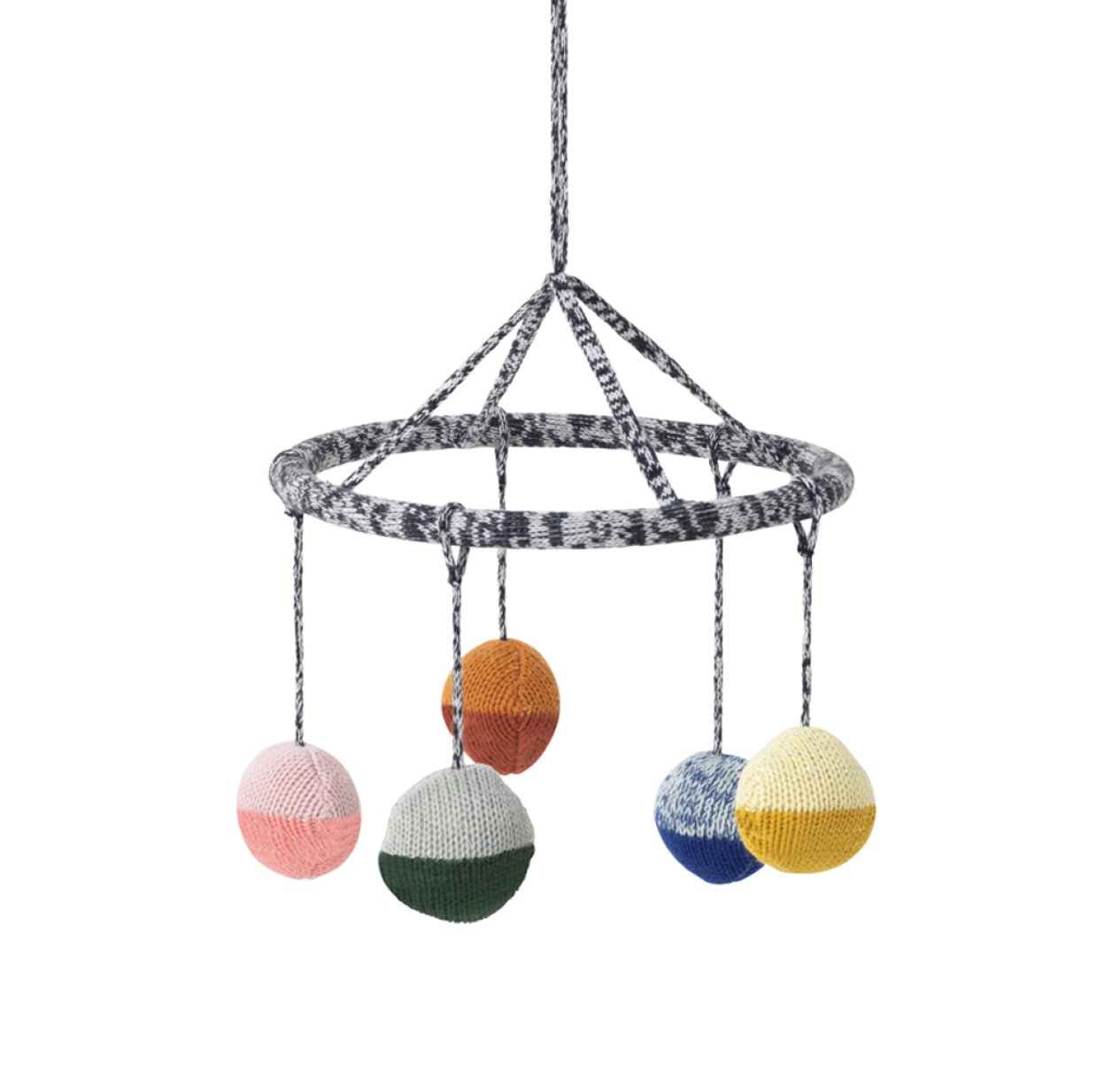 Mobile suspendu tricoté Ball - Multicolore