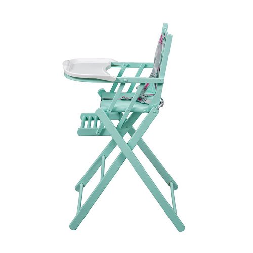 Chaise haute extra pliante Sarah - Laqué mint