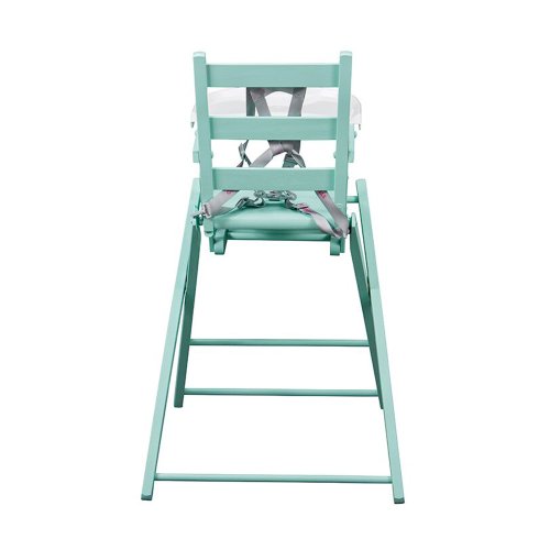 Chaise haute extra pliante Sarah - Laqué mint