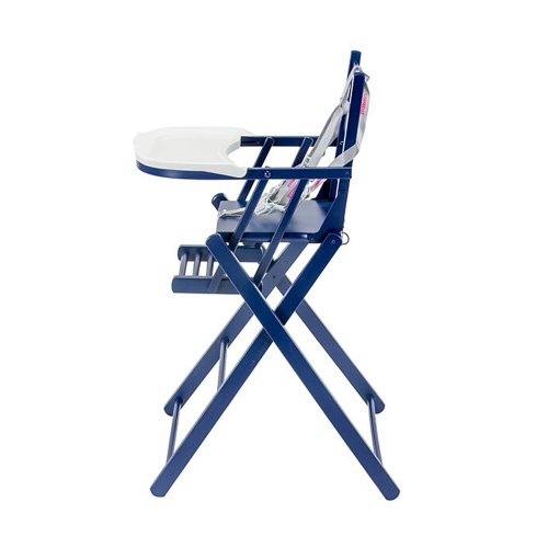 Chaise haute extra pliante Sarah - Laqué bleu marine