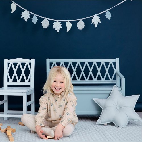 Guirlande feuilles Leaves mix blue - Bleu