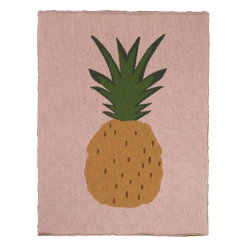 Couverture Ananas - Rose pâle