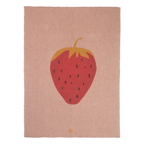 Couverture Fraise - Rose pâle