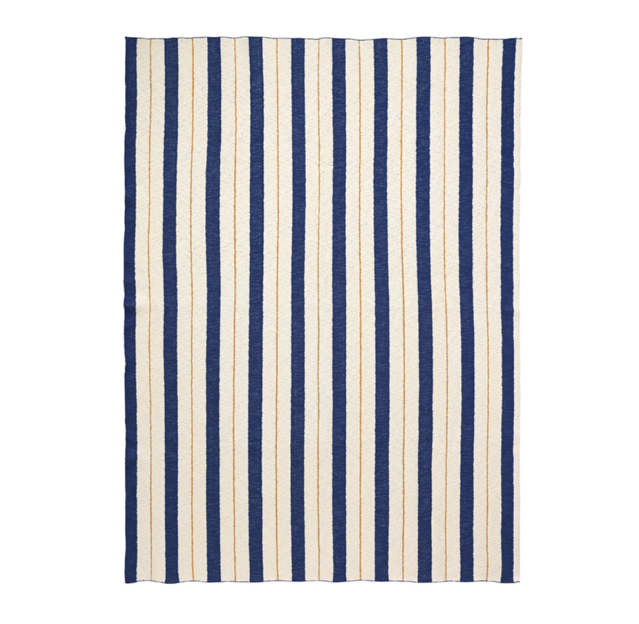Couverture rayures Pinstripe - Bleu indigo