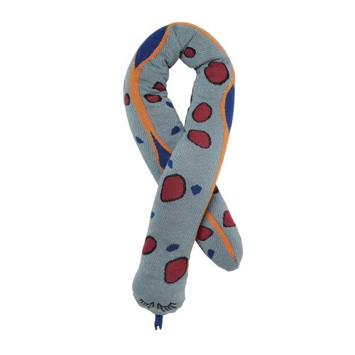 Coussin serpent Fruiticana - Vieux bleu