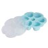 Moule Multiportions silicone 6 x 150 ml - Bleu