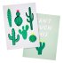 2 Affiches Cactus - Vert
