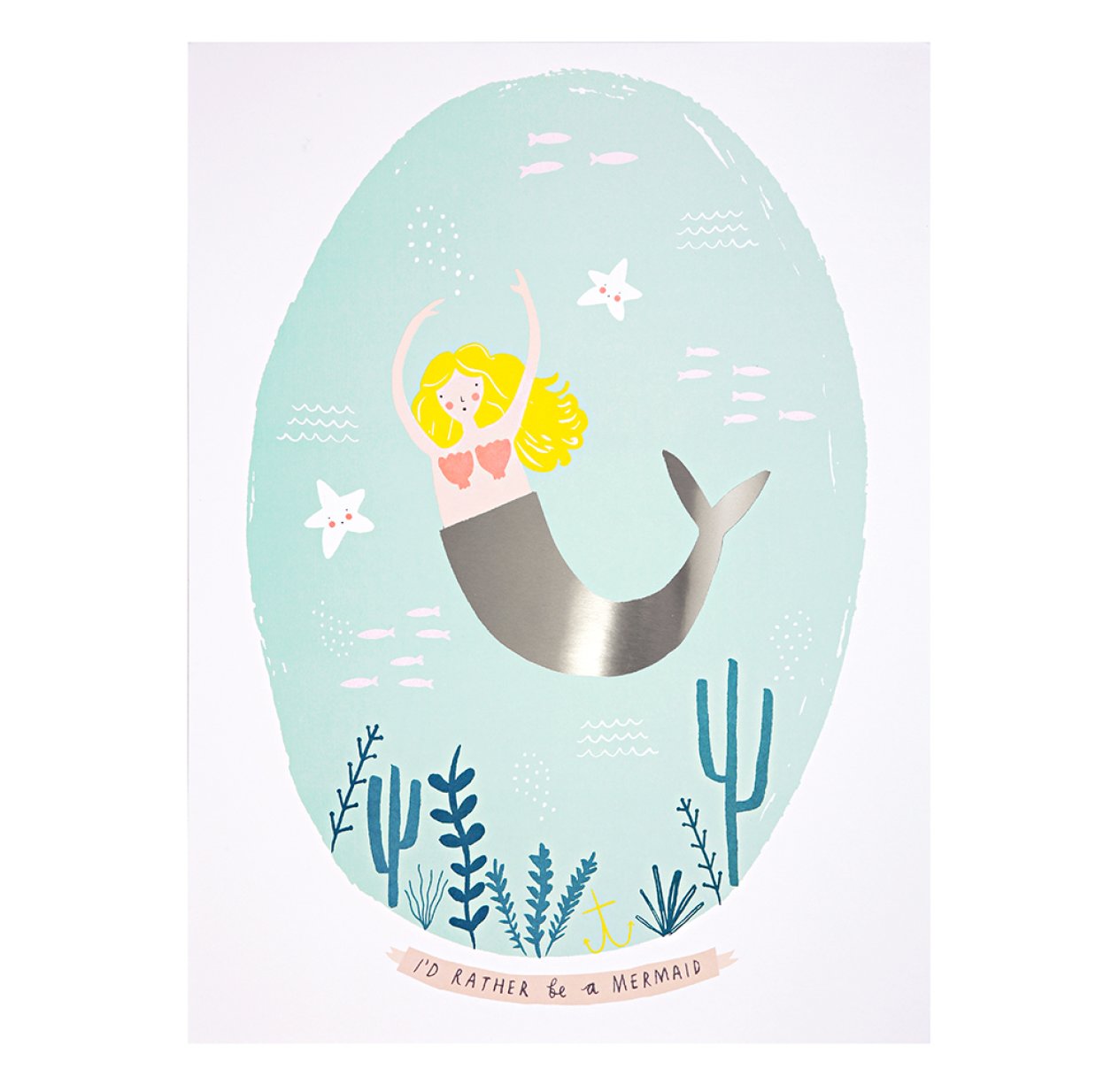 2 Affiches Sirène - Vert d'eau