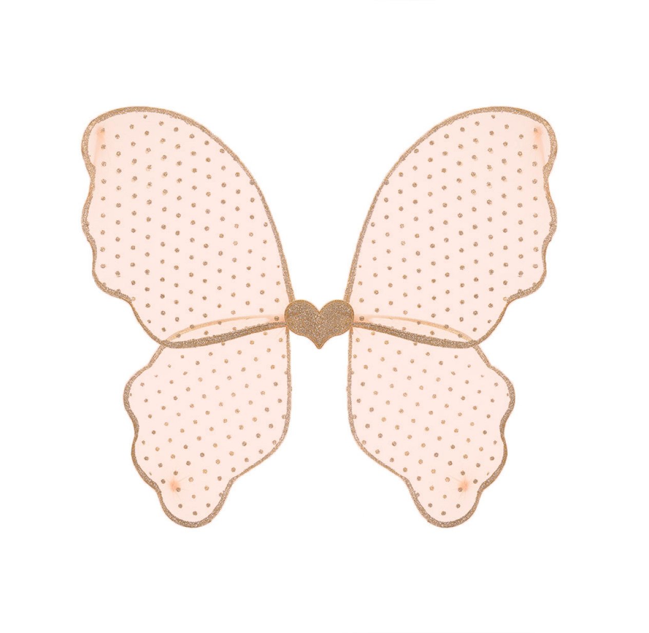 Ailes de Fée Coeur - Rose pâle 