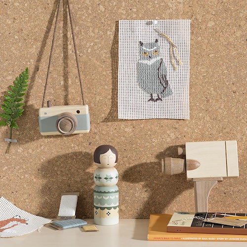 Poupée Kokeshi - Bleu