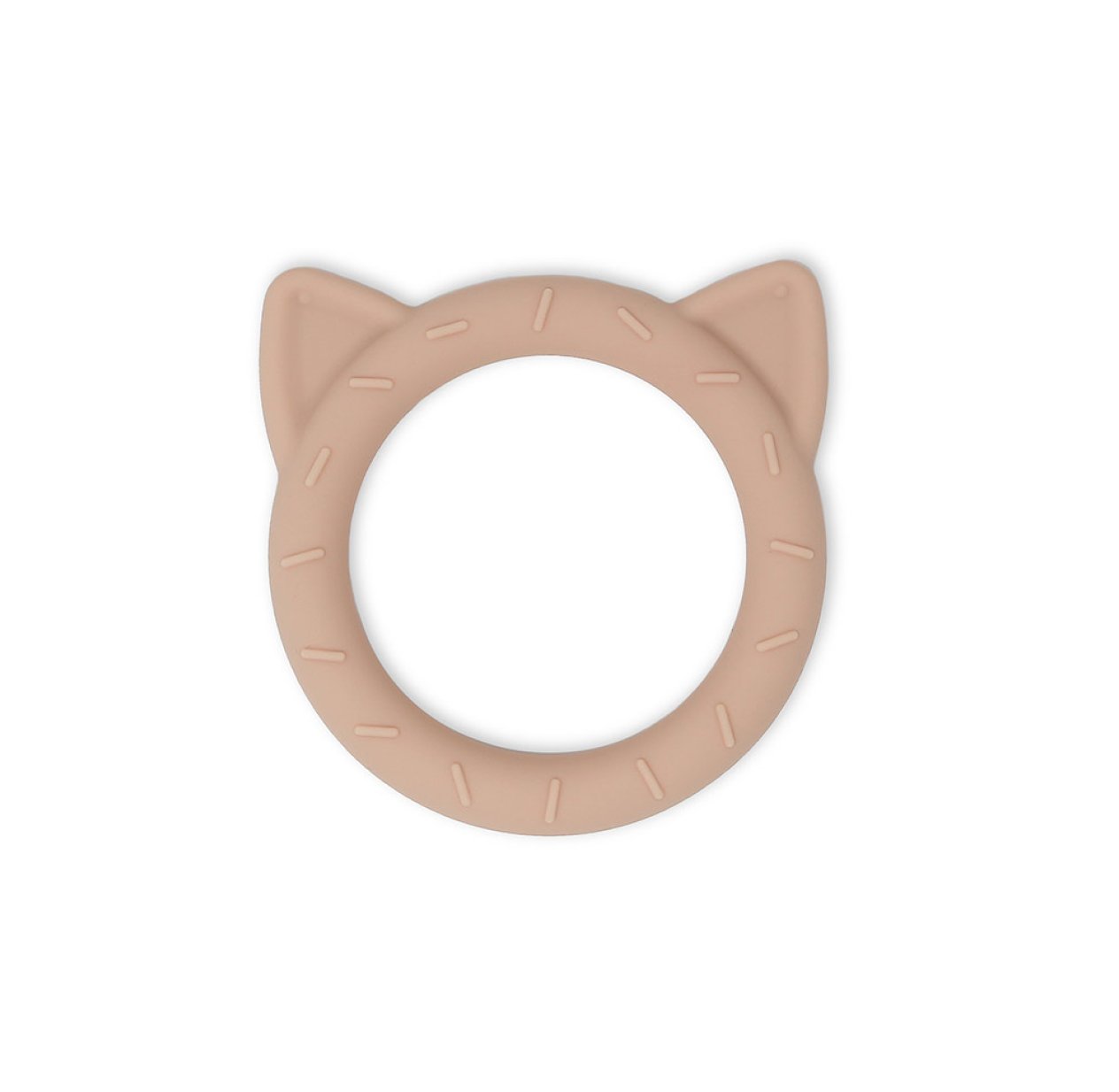 Anneaux de dentition Chat - Rose poudré