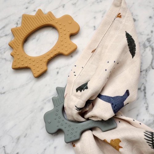 Anneau de dentition Dinosaure Gemma - Jaune