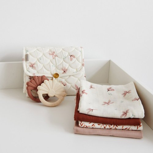 Anneau de Dentition Fleur - Ecru