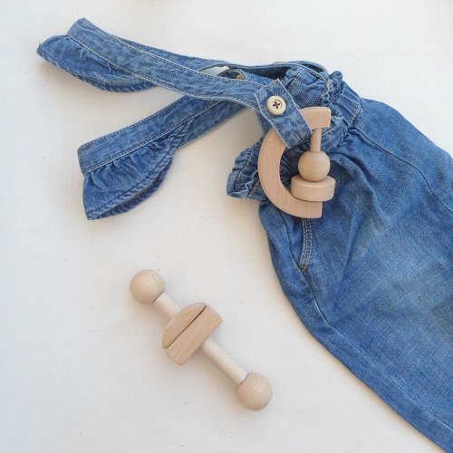 Hochet de dentition Geometric - Naturel