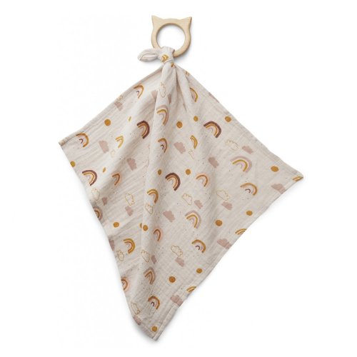 Anneau de dentition et lange Dines Rainbow Love