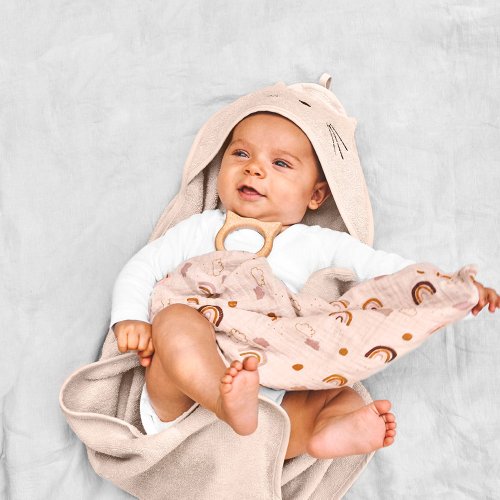 Anneau de dentition et lange Dines Rainbow Love