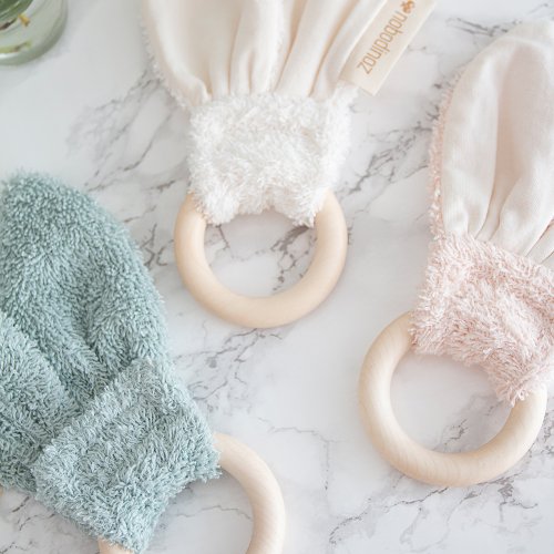 Anneau de dentition lapin So Cute - Rose pâle