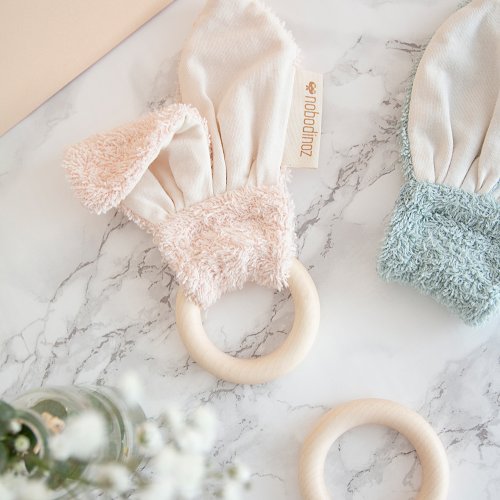 Anneau de dentition lapin So Cute - Vert pâle