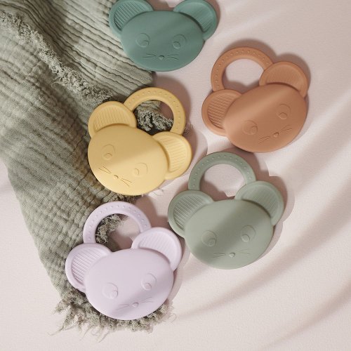 Anneau de dentition Souris Gemma - Rose Tuscany