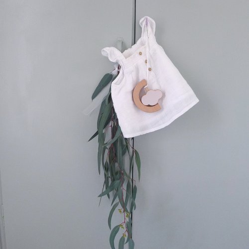 Hochet de dentition nuage Cloud - Blanc