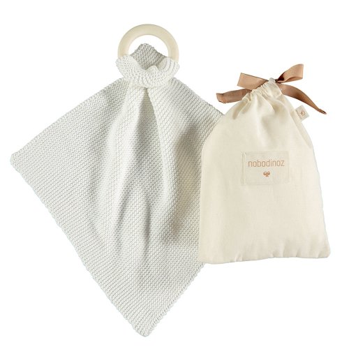 Anneau de dentition et doudou So Natural - Milk