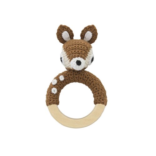 Anneau hochet Faon