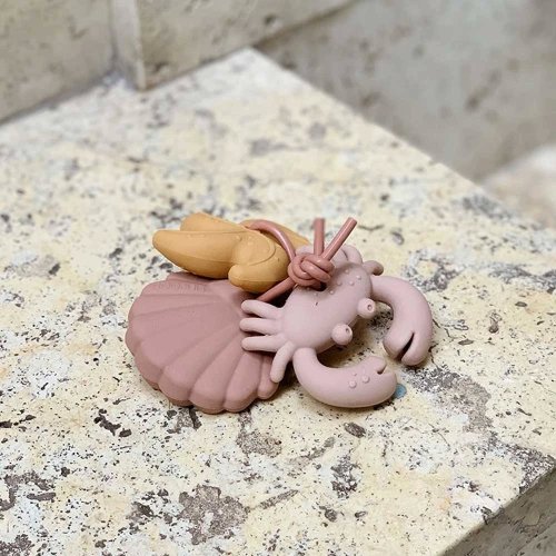 Jouets de dentition Coquillages Tonk - Rose