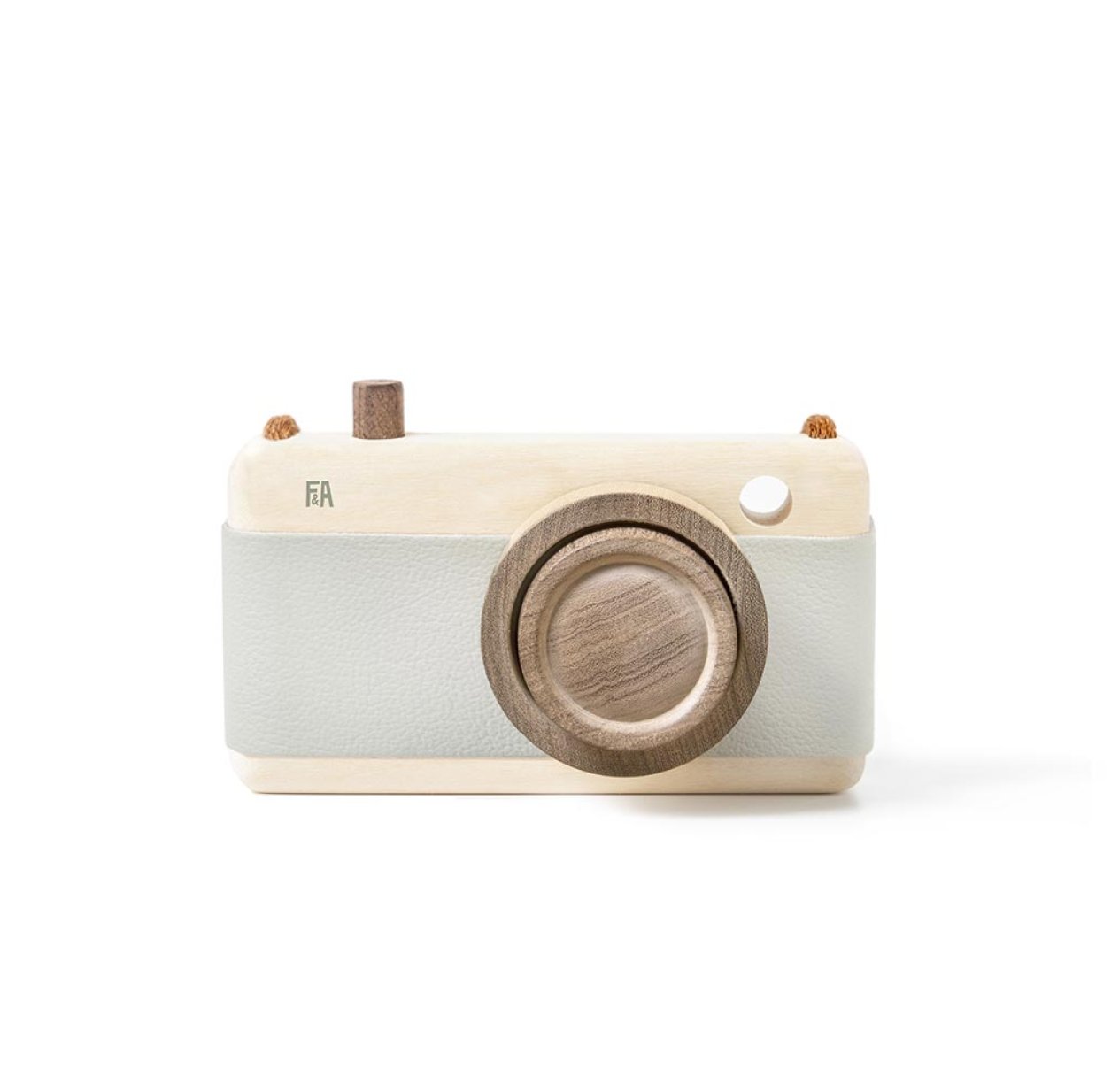 Appareil Photo en bois - Gris bleuté